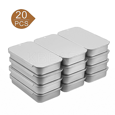 Rectangle Tinplate Cans CON-WH0075-04P-1