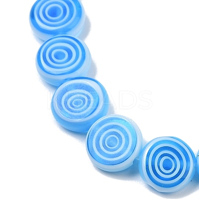 Handmade Lampwork Beads Strands LK-R004-49D-1