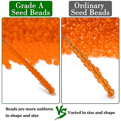 12/0 FGB Grade A Round Glass Seed Beads SEED-Q006-M06-1