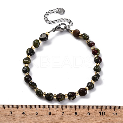 Natural Dragon Blood Beaded Bracelets for Women G-P563-07P-08-1
