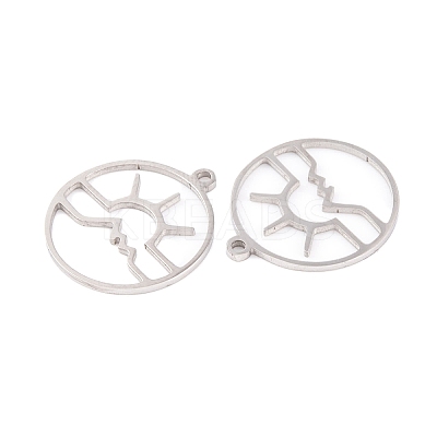 Non-Tarnish 5Pcs 201 Stainless Steel Pendants STAS-M056-01B-P-1