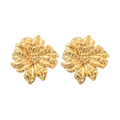304 Stainless Steel Studs Earrings for Women LS-EJEW-K306-29G-1