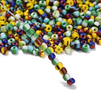 6/0 Opaque Colours Seep Glass Beads SEED-P002-16-1