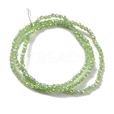 Electroplate Glass Beads Strands EGLA-H107-01A-A01-1