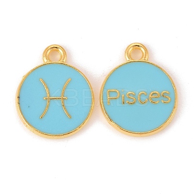 Alloy Enamel Pendants ENAM-S124-01B-16H-1