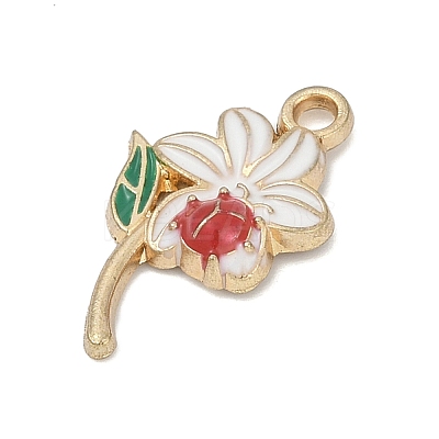 Alloy Enamel Pendants PALLOY-V003-01G-05-1