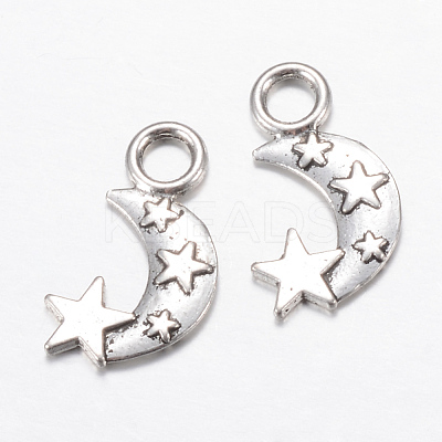 Tibetan Style Alloy Pendants X-TIBE-S299-044AS-RS-1