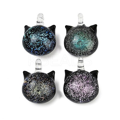 Handmade Lampwork Pendants LAMP-Q005-05A-1