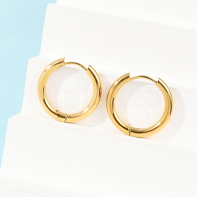 Ion Plating(IP) 304 Stainless Steel Huggie Hoop Earrings X-EJEW-O087-06A-1