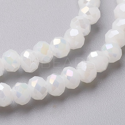 Electroplate Glass Beads Strands EGLA-F124-FR-A03-1