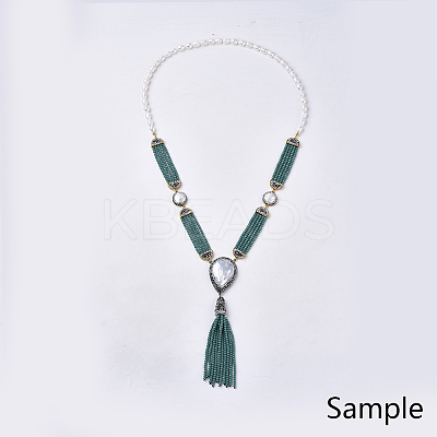 Dyed Natural Druzy Quartz Chandelier Components Links RB-Q215-011G-1