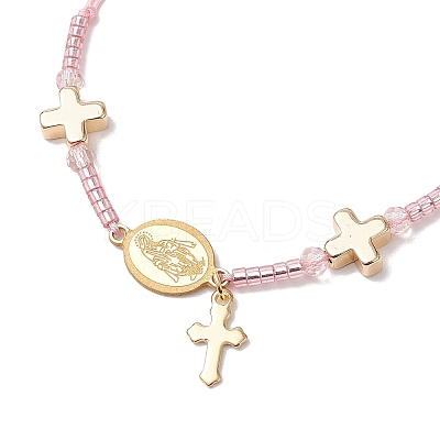Adjustable Nylon Cord Braided Beads Bracelets BJEW-MZ00168-05-1