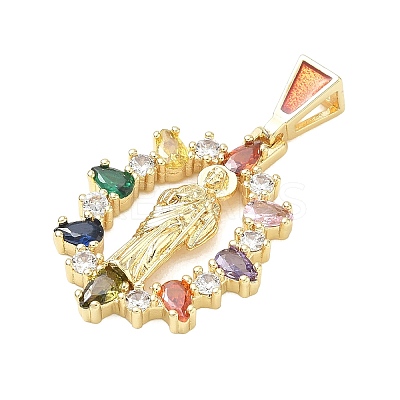 Religion Brass Pave Cubic Zirconia Pendants CU-CBA83A6-01A-G01-1