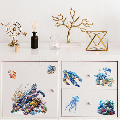 3 Sheets 3 Styles PVC Waterproof Decorative Stickers DIY-WH0404-146-1