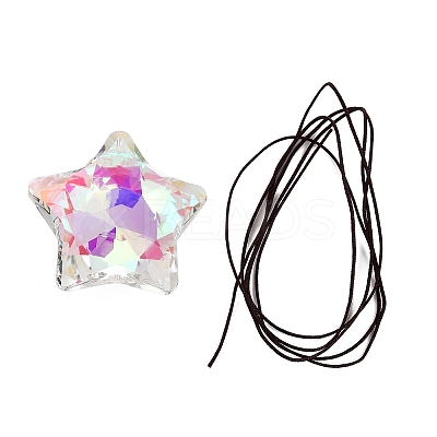 Star Glass Suncatchers HJEW-Z009-01A-02-1