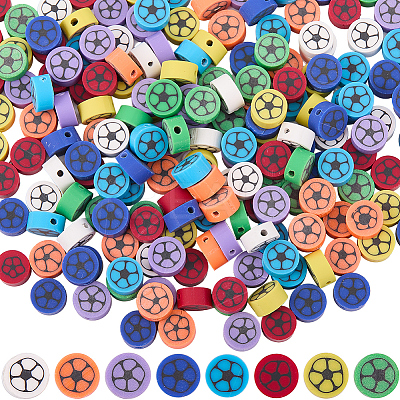 240Pcs 8 Colors Handmade Polymer Clay Bead Strands CLAY-SC0002-35-1