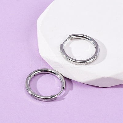 304 Stainless Steel Hoop Earrings EJEW-D331-09P-1
