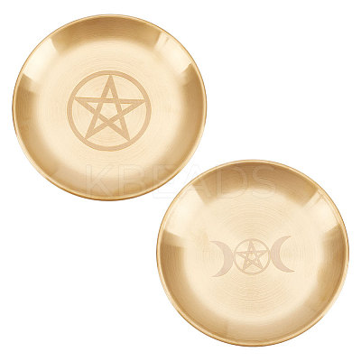 2Pcs 2 Style 201 Stainless Steel Candle Holder AJEW-UN0001-41A-1
