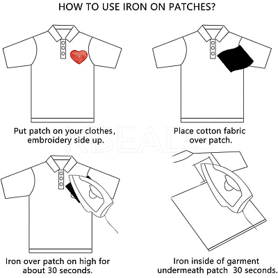 20Pcs Computerized Embroidery Cloth Iron on/Sew on Patches PATC-CY0001-26A-1