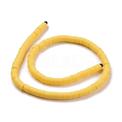 Handmade Polymer Clay Beads Strands CLAY-R089-6mm-Q035-1