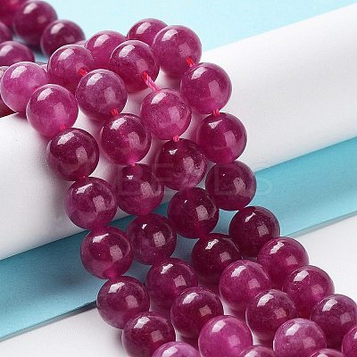 Dyed Natural Malaysia Jade Beads Strands LS-G-G021-02B-03-1