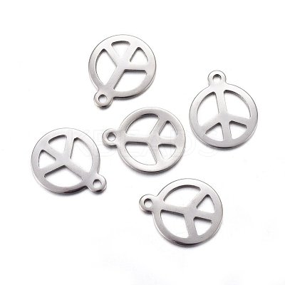 Tarnish Resistant 201 Stainless Steel Pendants X-STAS-O110-05P-1