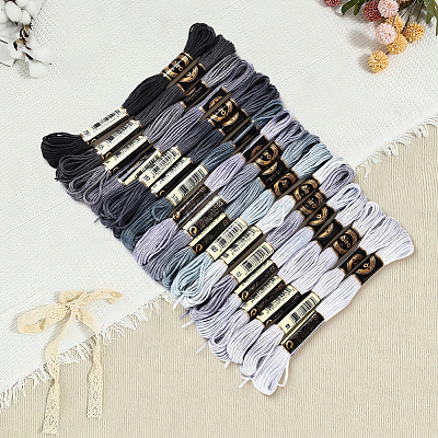 Polyester Embroidery Threads OCOR-WH20074-13B-01C-1