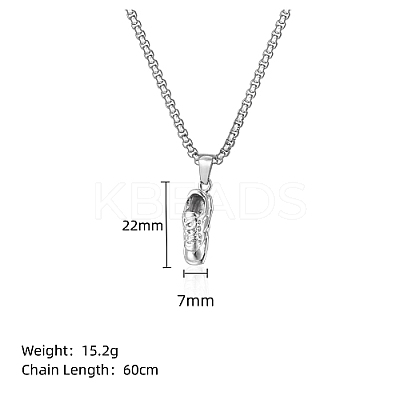 Non-Tarnish 304 Stainless Steel Pendant Necklaces for Women GL4256-1-1