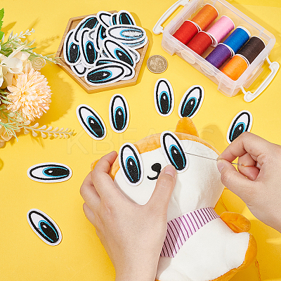 Polyester Embroidery Cloth Iron on Patches PATC-BC0001-06A-1