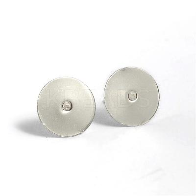 Tarnish Resistant 304 Stainless Steel Stud Earring Settings STAS-D431-23-1