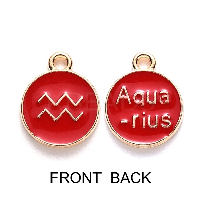 Alloy Enamel Pendants ENAM-SZ0001-28B-J-1