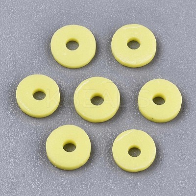 Handmade Polymer Clay Beads X-CLAY-Q251-6.0mm-35-1