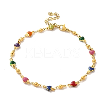 304 Stainless Steel Anklet LS-AJEW-B026-03G-1