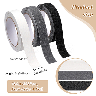 3 Rolls 3 Colors Bookbinding Repair Tape AJEW-GA0006-51-1