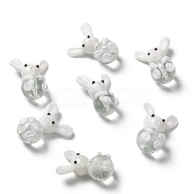 Handmade Bunny Lampwork Beads LS-LAMP-P051-J01-1