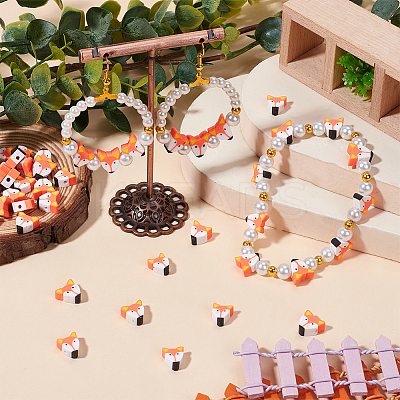300Pcs Handmade Polymer Clay Beads CLAY-SC0002-24A-1