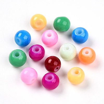 Baking Paint Glass Beads X1-DGLA-Q020-6mm-M01-1