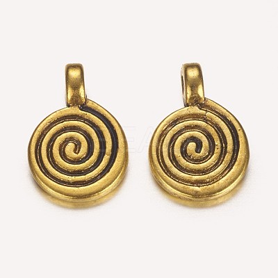 Tibetan Style Alloy Charms X-GLF0339Y-1