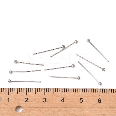Tarnish Resistant 304 Stainless Steel Ball Head Pins STAS-K146-045-18x0.6mm-1