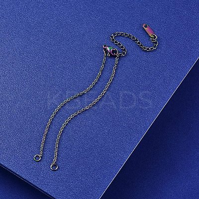 304 Stianless Steel Cable Chain Bracelet Making STAS-CJ0001-135M-1