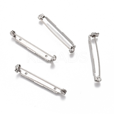Tarnish Resistant 304 Stainless Steel Brooch Pin Back Bar Findings STAS-P249-24P-1