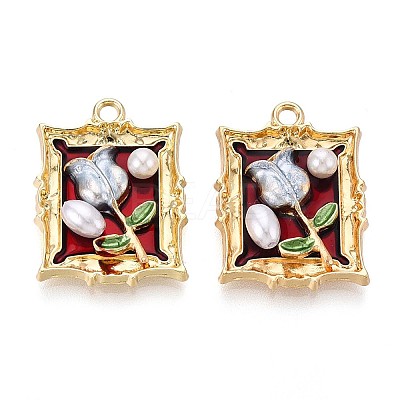 Alloy Enamel Pendants FIND-M060-09C-G01-1