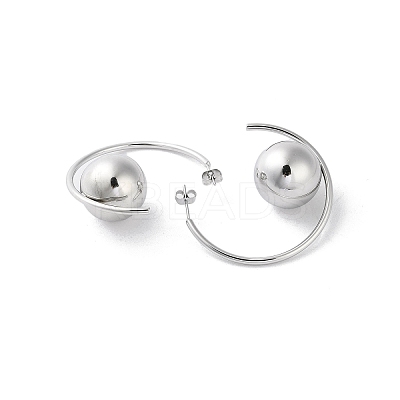 Non-Tarnish 304 Stainless Steel Stud Earrings EJEW-M249-02P-1