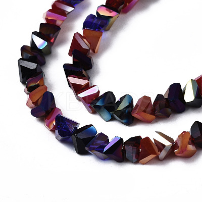 Electroplate Glass Beads Strands EGLA-N002-06A-1