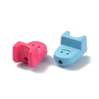 Spray Painted Alloy Beads PALLOY-Q445-06-1