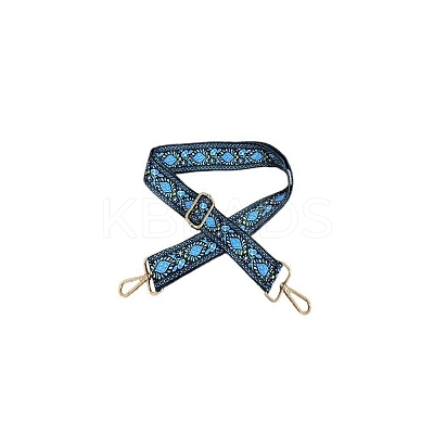 Flower Pattern Nylon Canvas Handbag Webbing Bag Straps PW-WG5C768-03-1