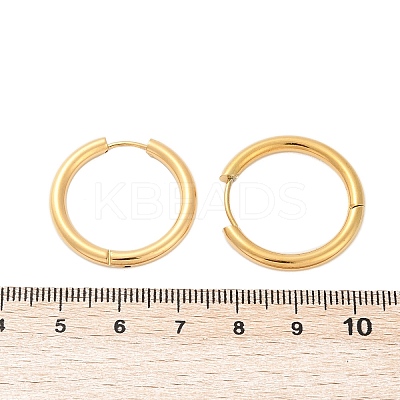 Ion Plating(IP) 304 Stainless Steel Huggie Hoop Earrings EJEW-O087-07B-1