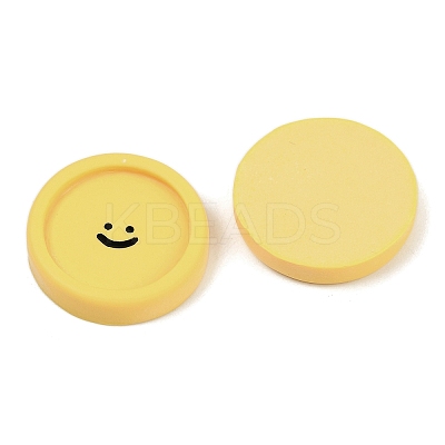 Smiling Face Resin Cabochons CRES-S372-01B-1