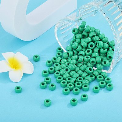 500Pcs Opaque Plastic Beads KY-SZ0001-44D-1