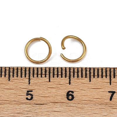 304 Stainless Steel Open Jump Rings X-STAS-Z137-01G-05-1